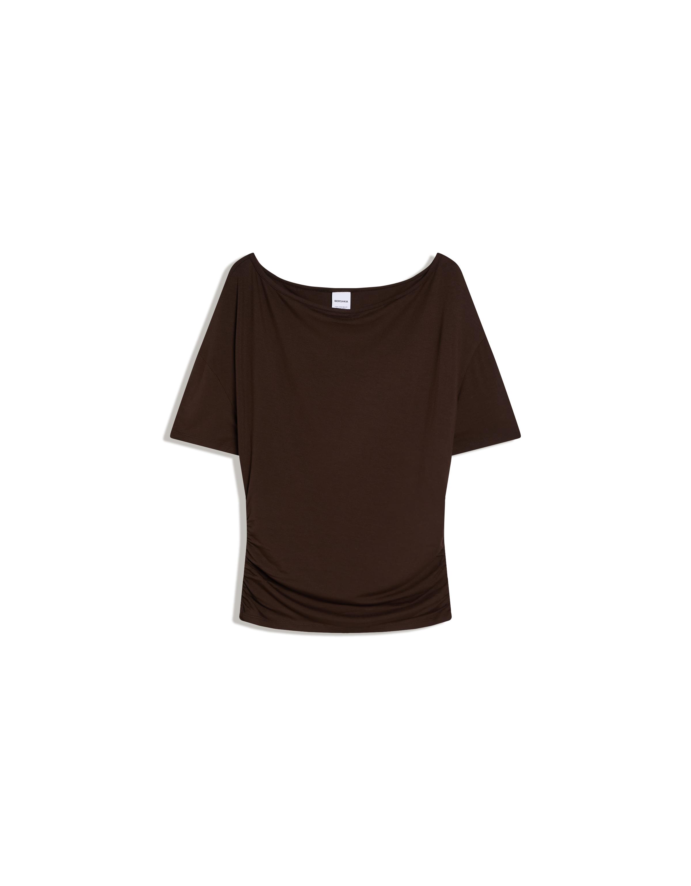 Asimetrik kısa kollu tişört - Görsel 262