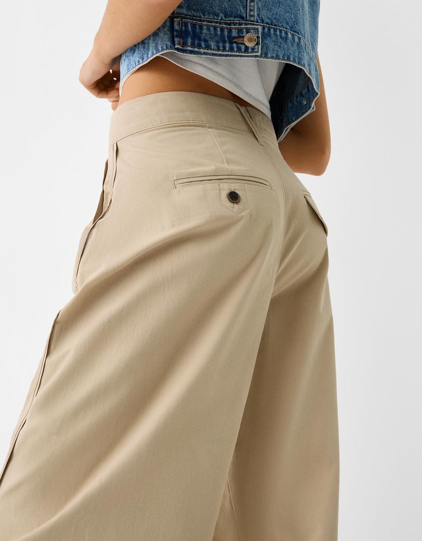 Pantalon baggy balloon-Camel-6
