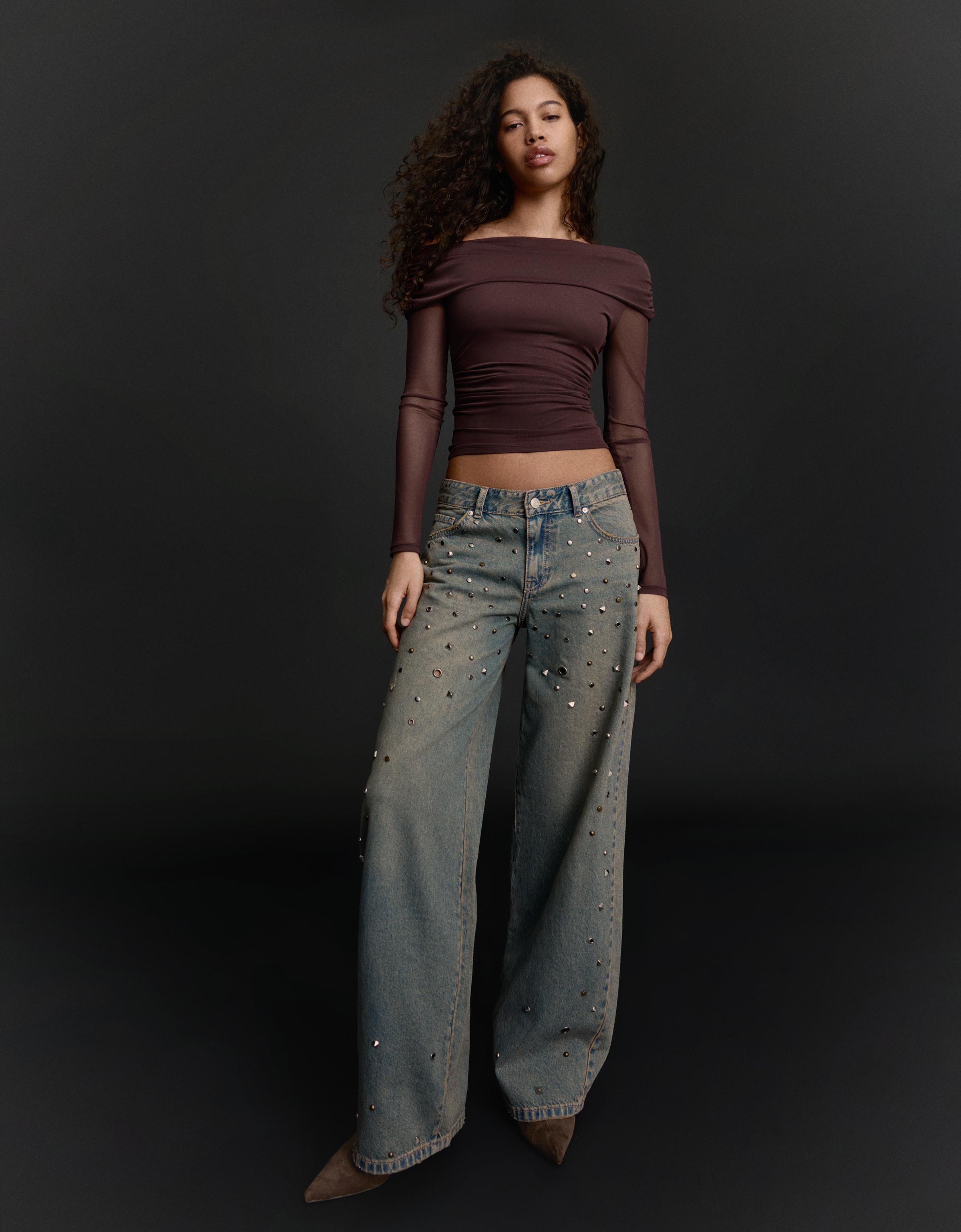 Düşük bel boyfriend jean - Görsel 12