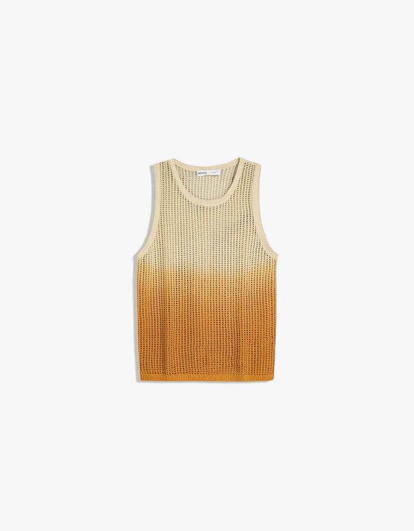 Strappy T-shirt-Beige-4