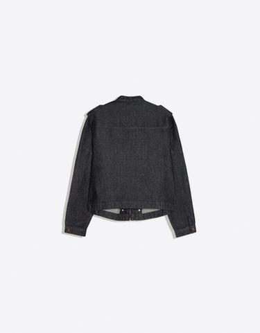 Denim shirt with buttons — Navy 6