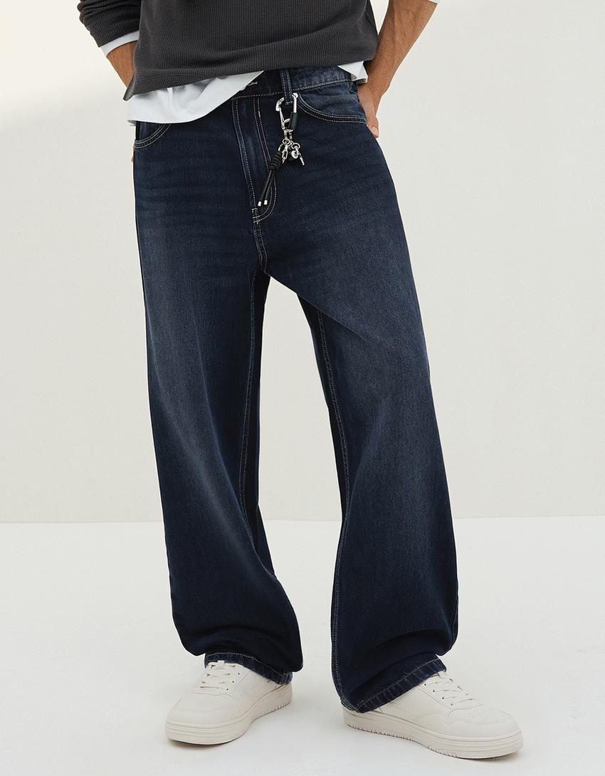 Baggy jeans-Dark blue