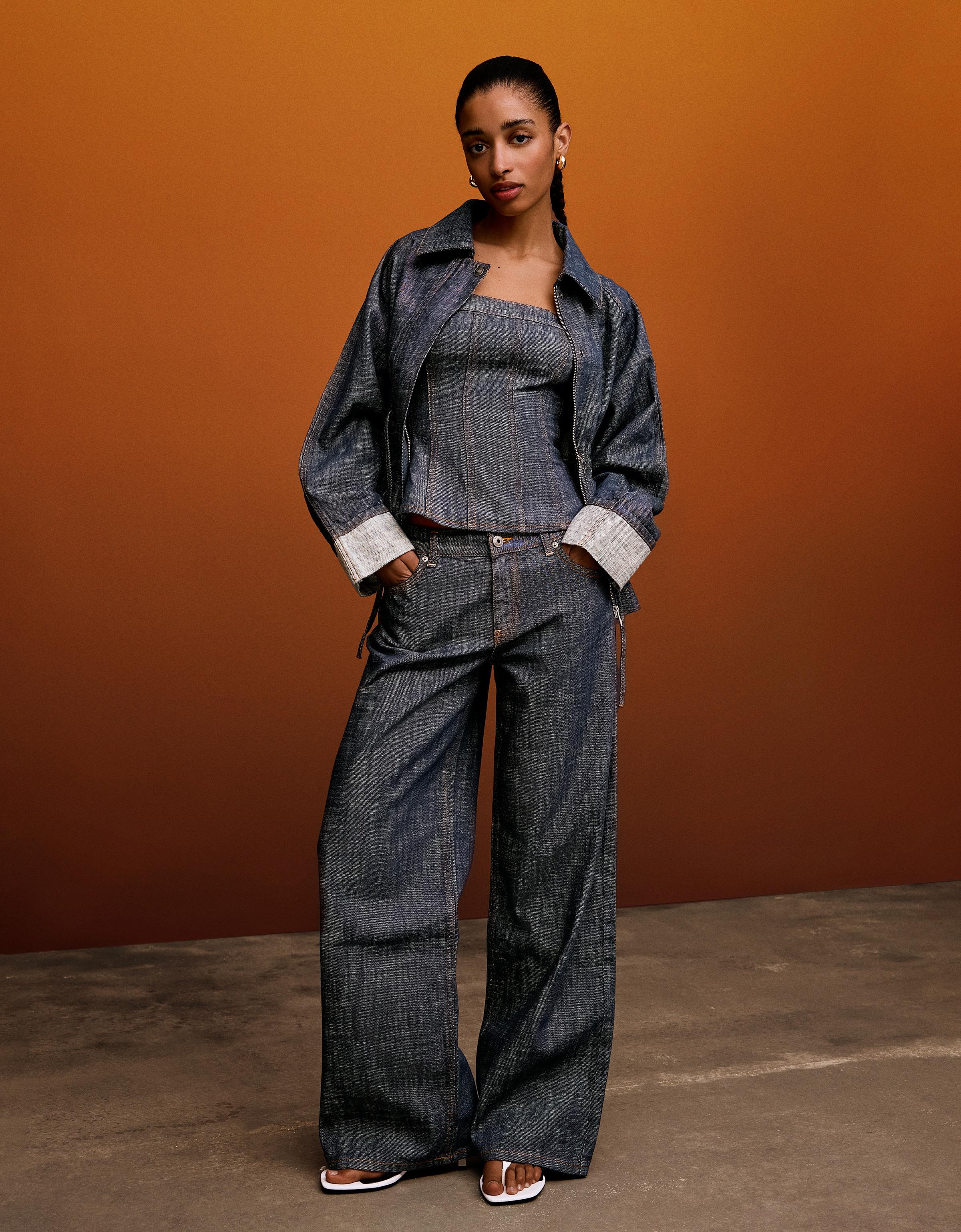 Düşük bel dokulu boyfriend jean - Görsel 52