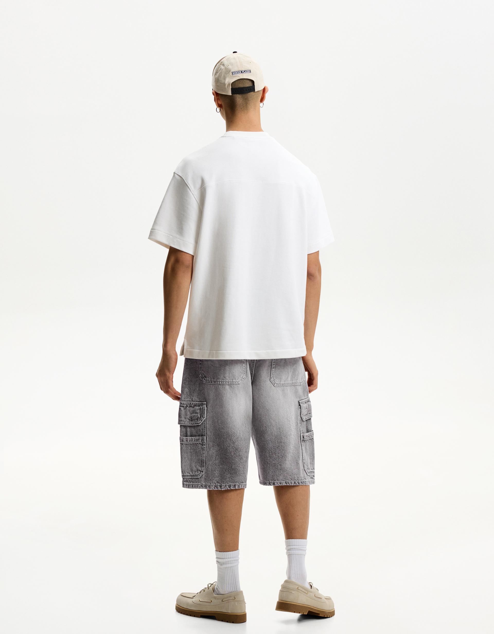Baggy bermudashorts i cargostil