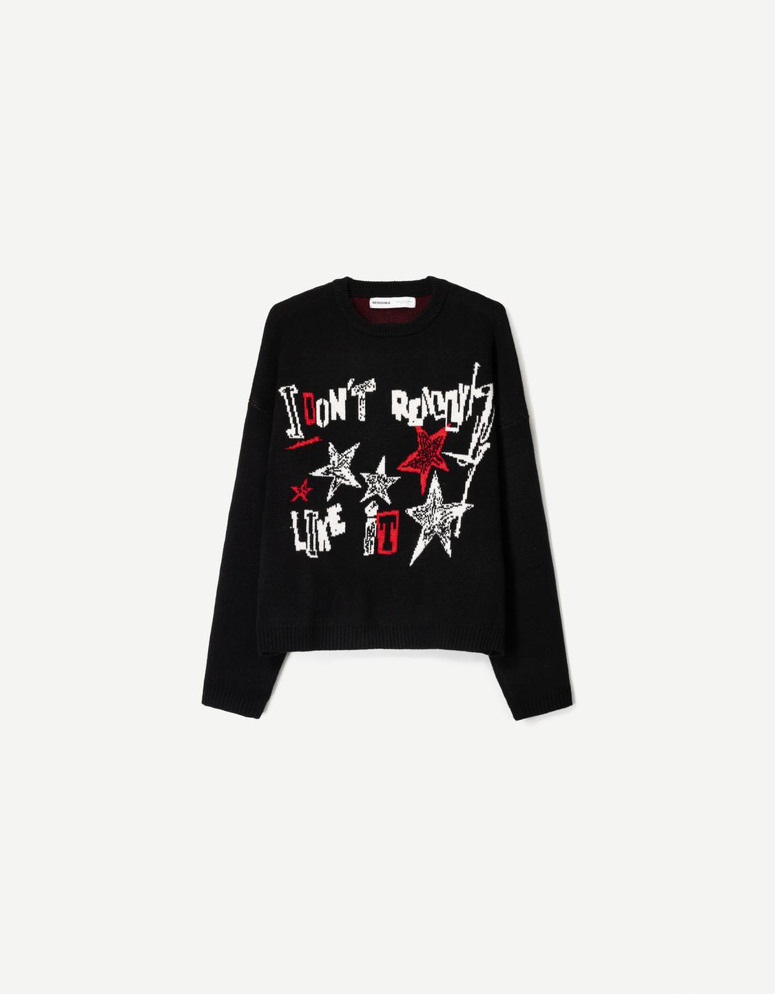 Boxy jacquard sweater