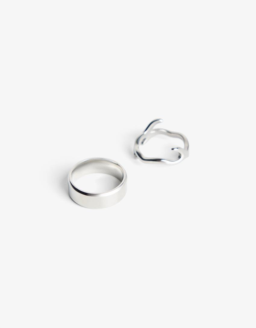 2-Pack out of core ringen-Zilver