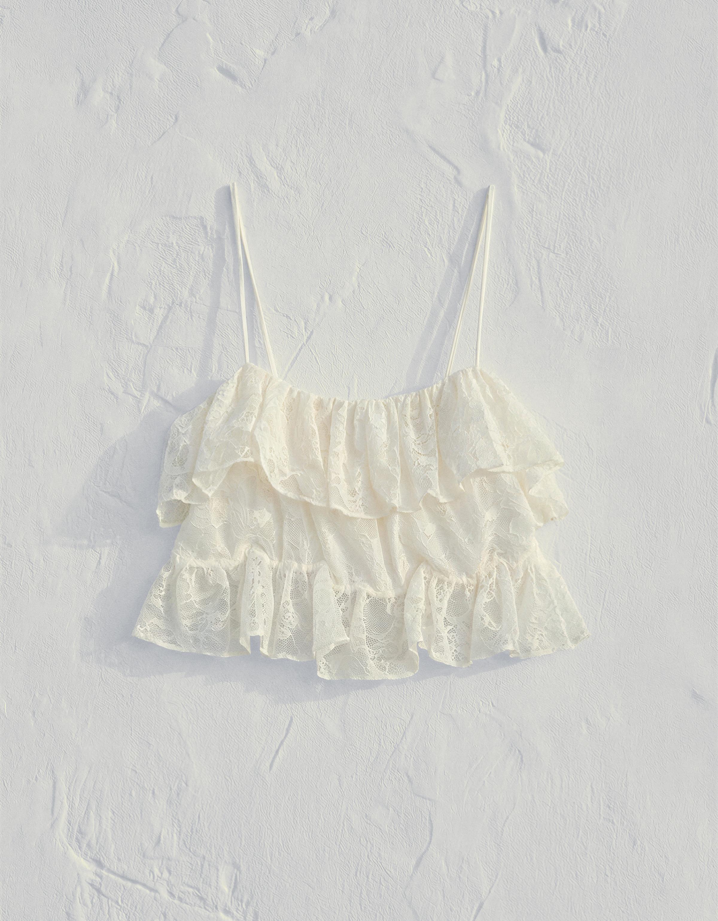 Dantelli fırfırlı top - Görsel 27