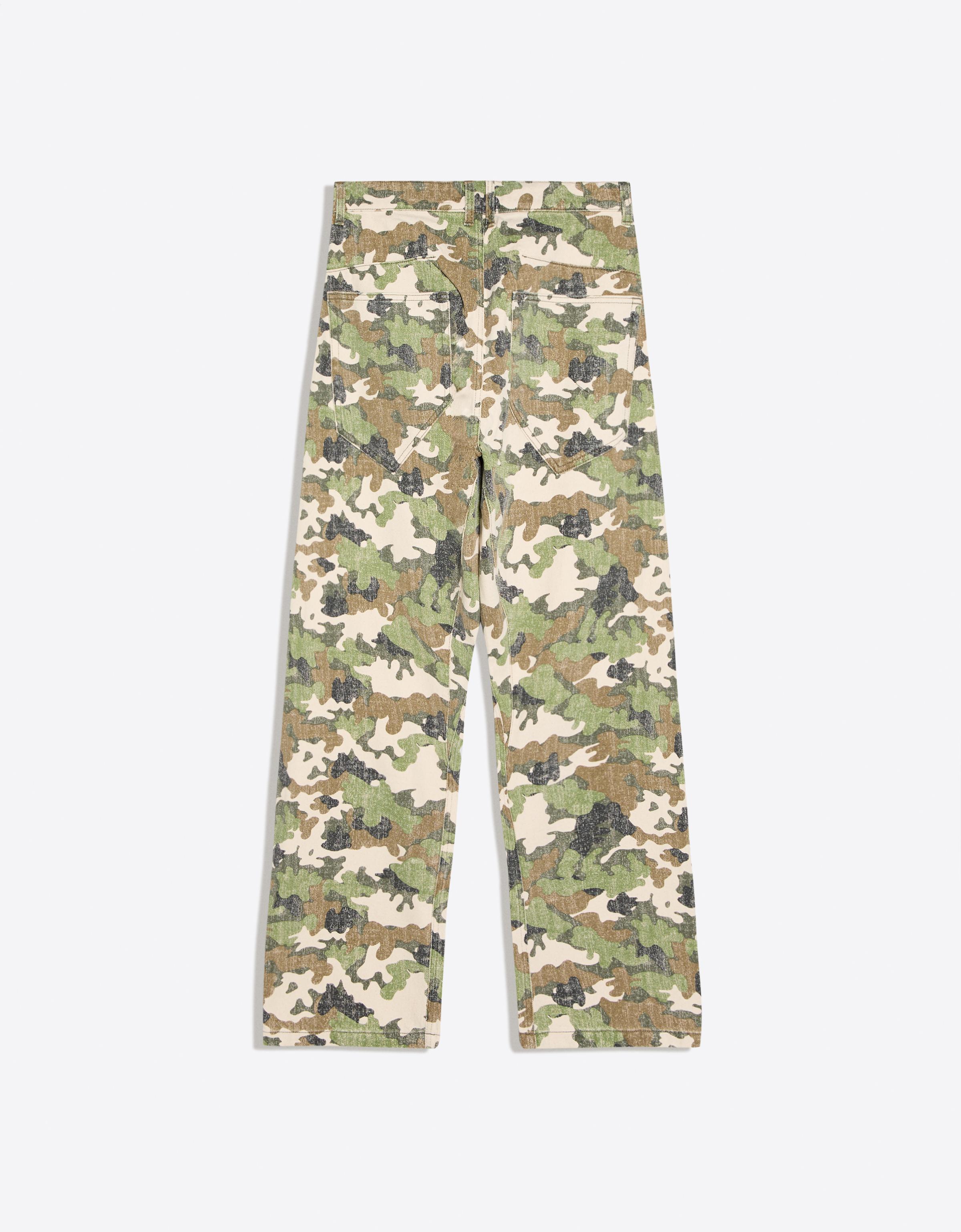 Twisted print jeans — Green