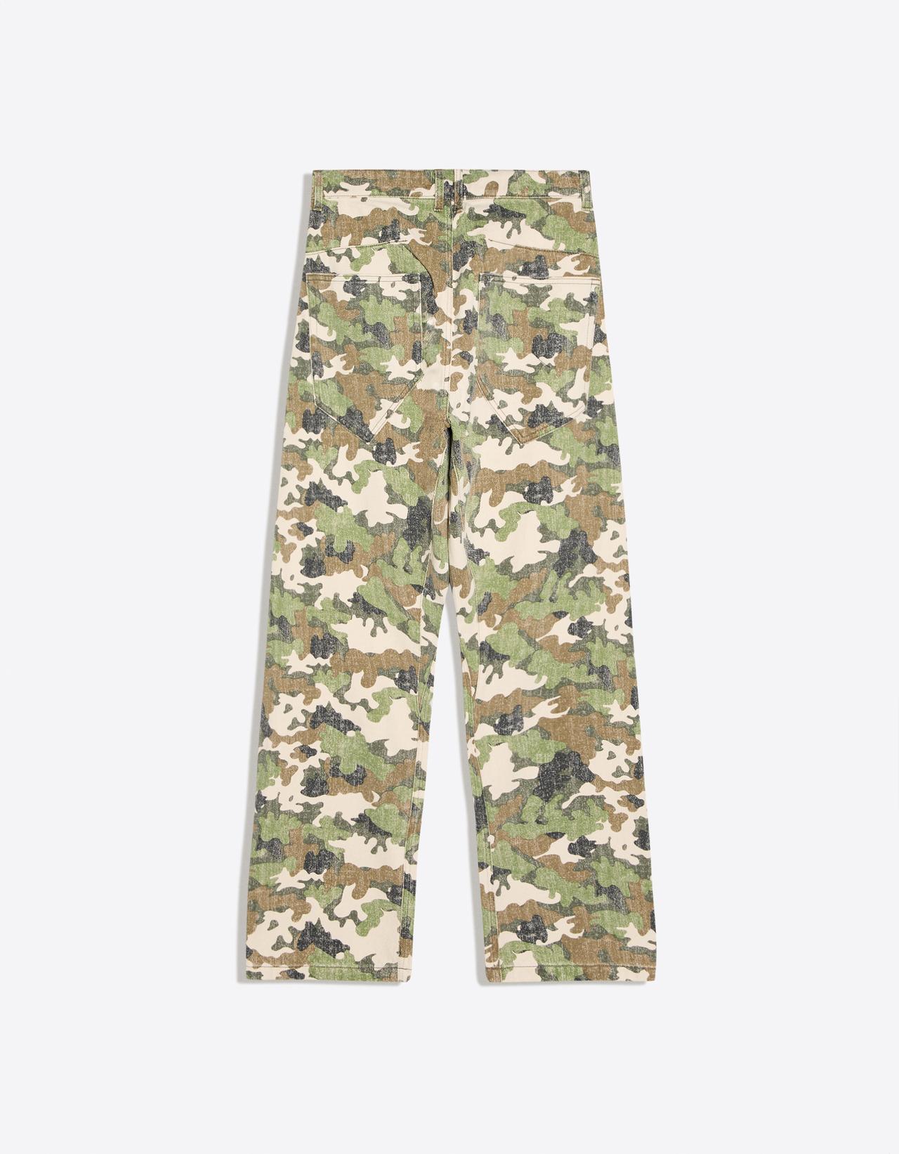 Twisted print jeans — Green