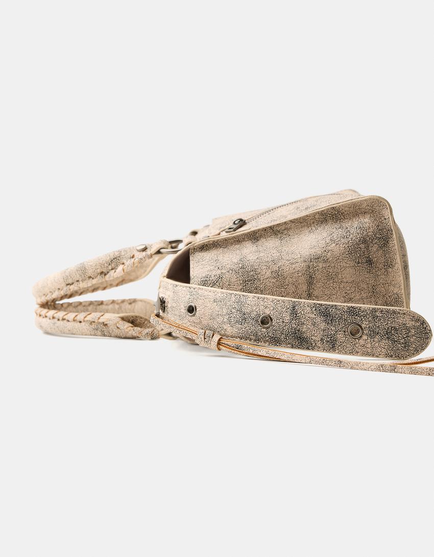 حقيبة توت بتأثير متشقق-كريمي-2