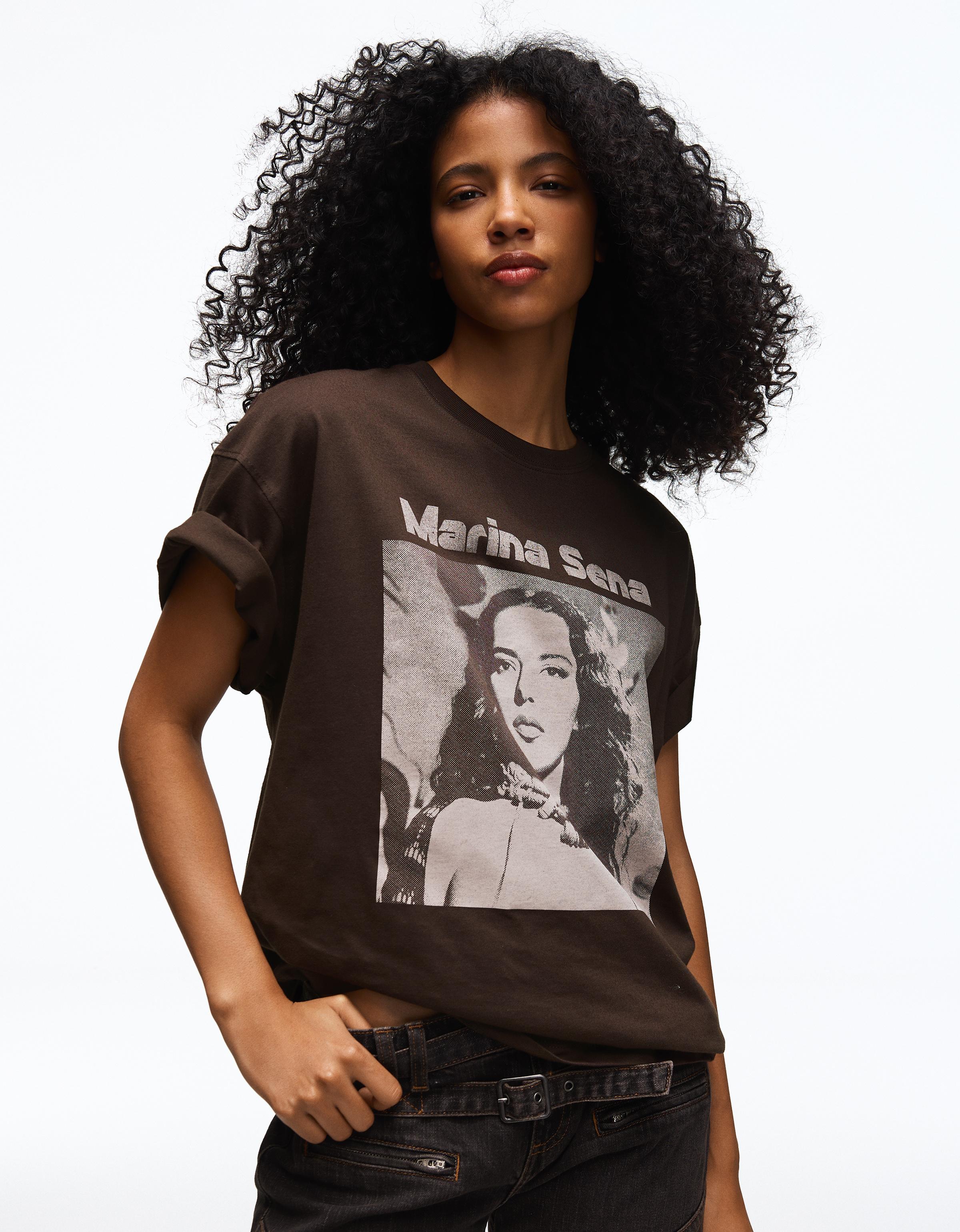 Camiseta manga corta oversize print MARINA SENA