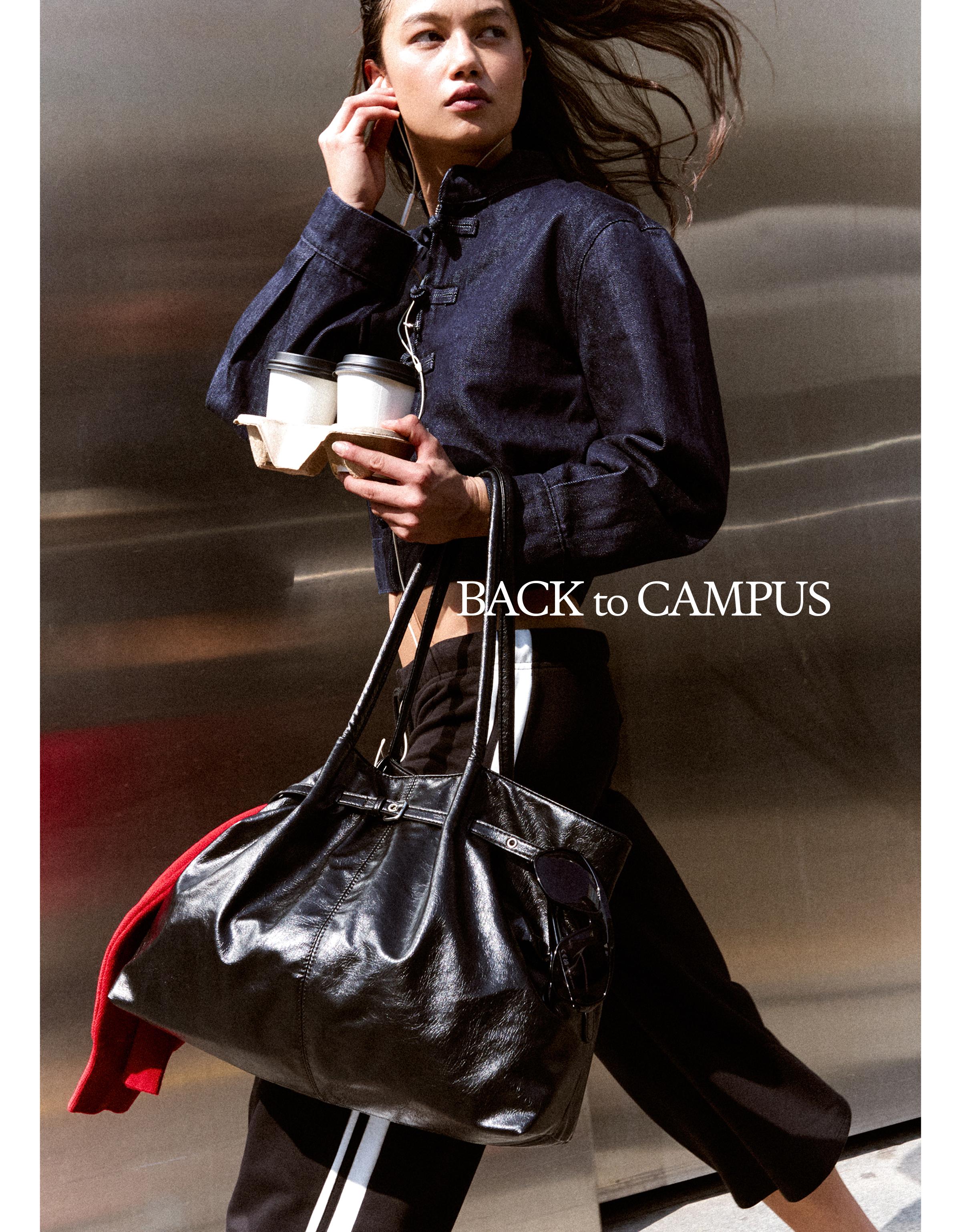 Belt shopper bag — Black