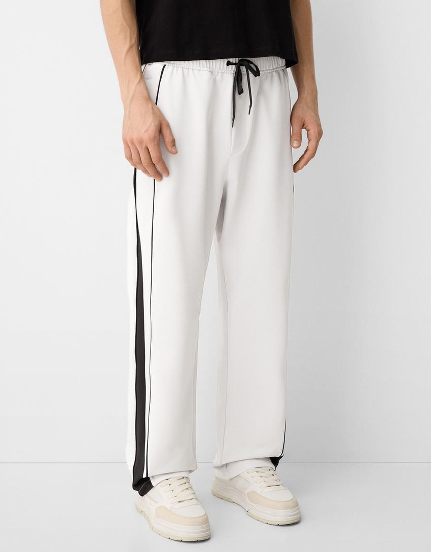 Technical baggy trousers-Grey-5