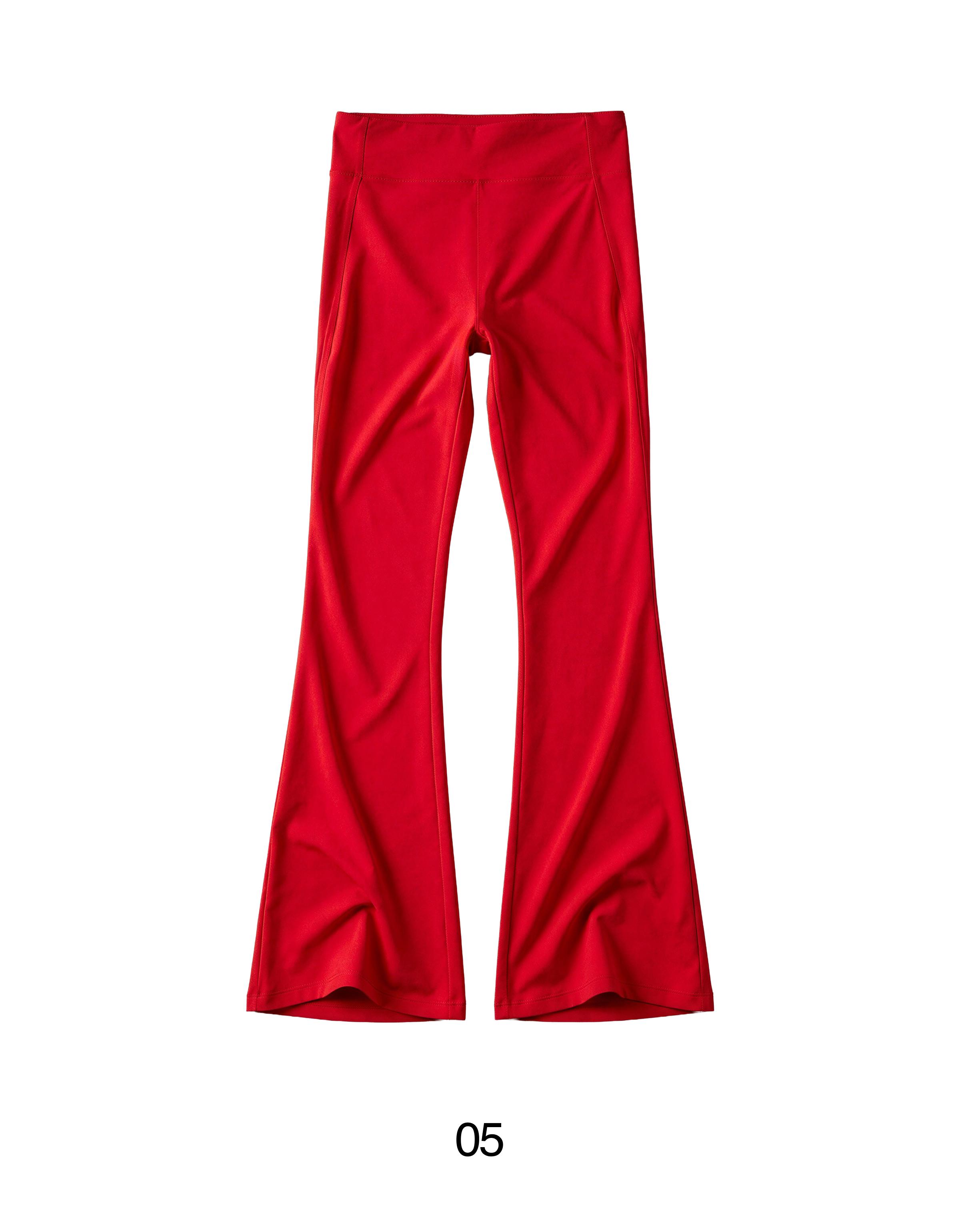 Breathable & Quick Dry flared technical trousers — Red