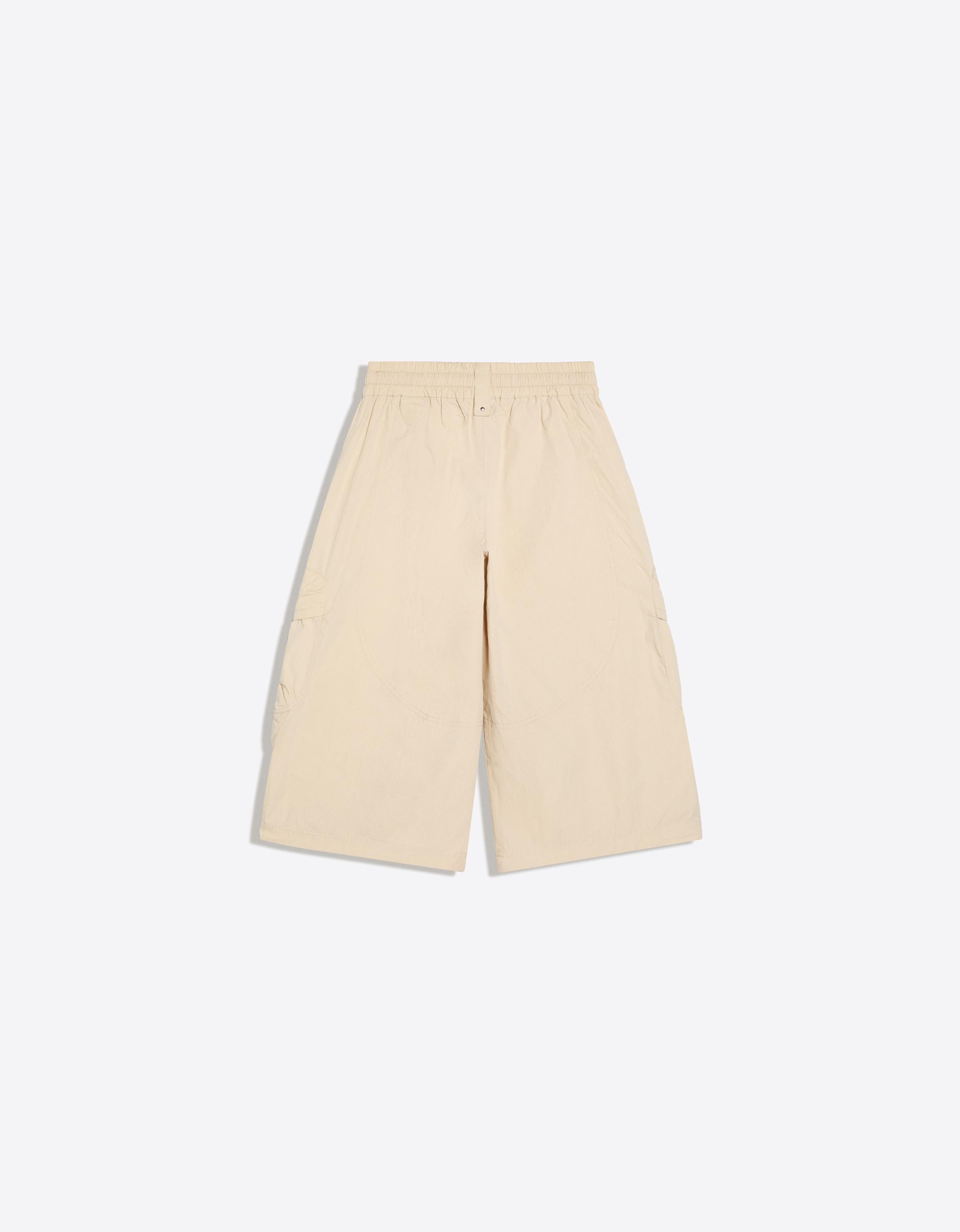 MARINA SENA technical cargo jort Bermuda shorts — Beige