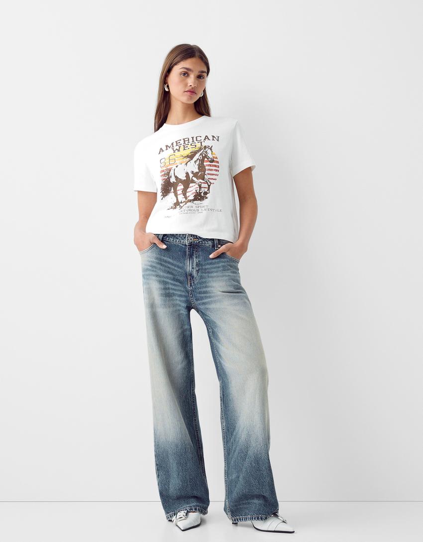 تيشرت بأكمام قصيرة وطبعة-كريمي-3