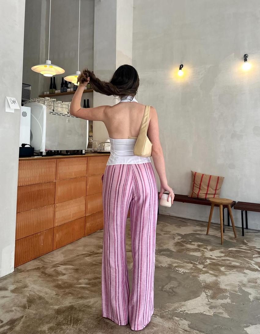 Camisa sin mangas entallada-Blanco-1