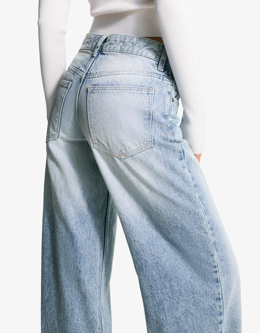 Boyfriend jeans-Light blue