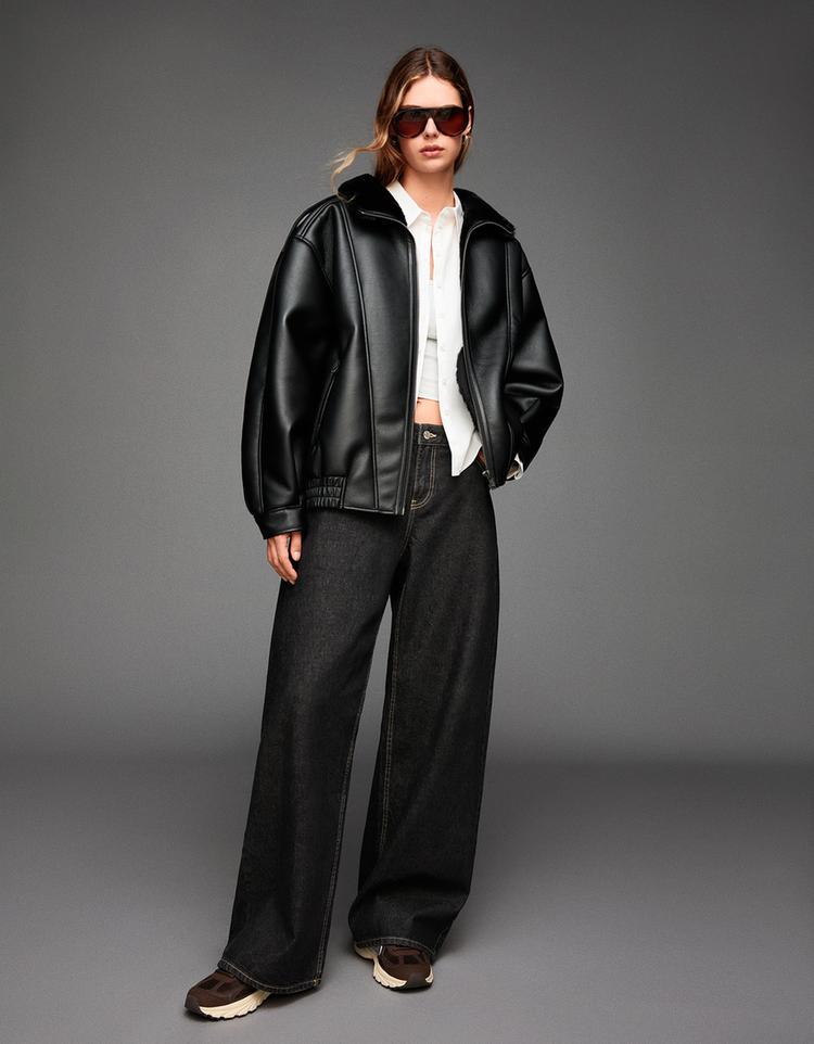 Oversize çift taraflı ceket