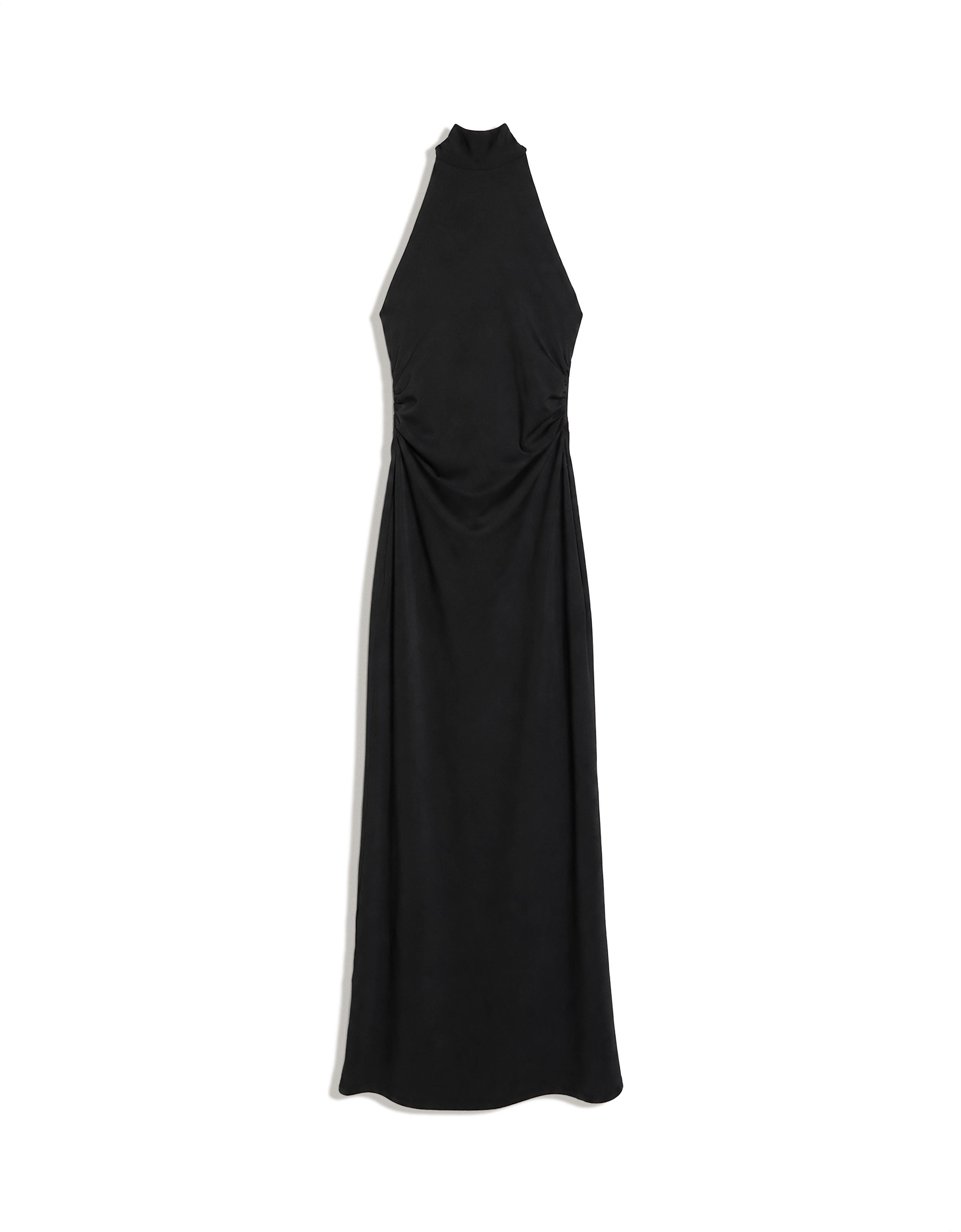 Halter midi dress — Black