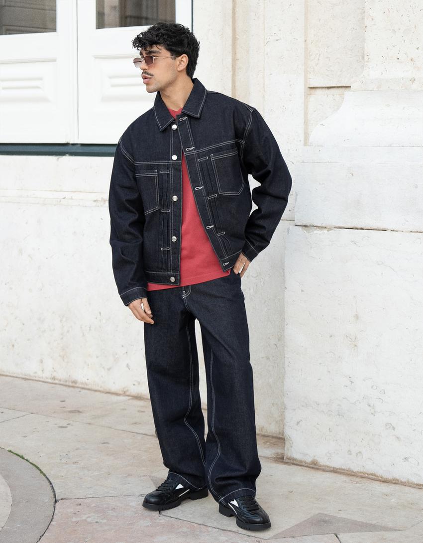 Super baggy jeans-Navy