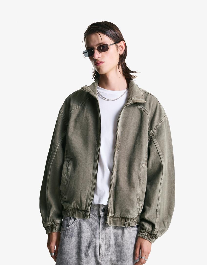 Faded jacket-Black-0