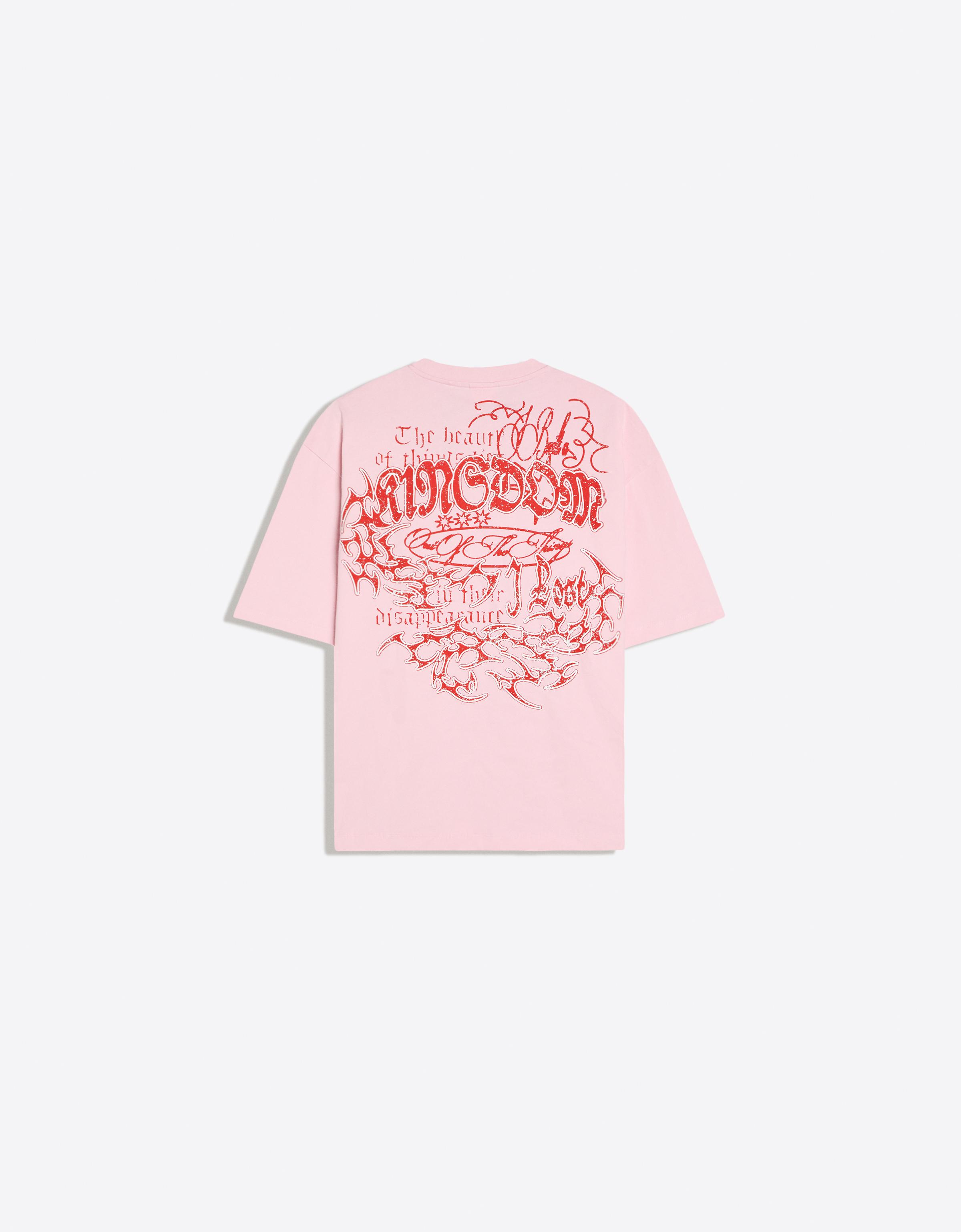 Boxy print T-shirt — Pink