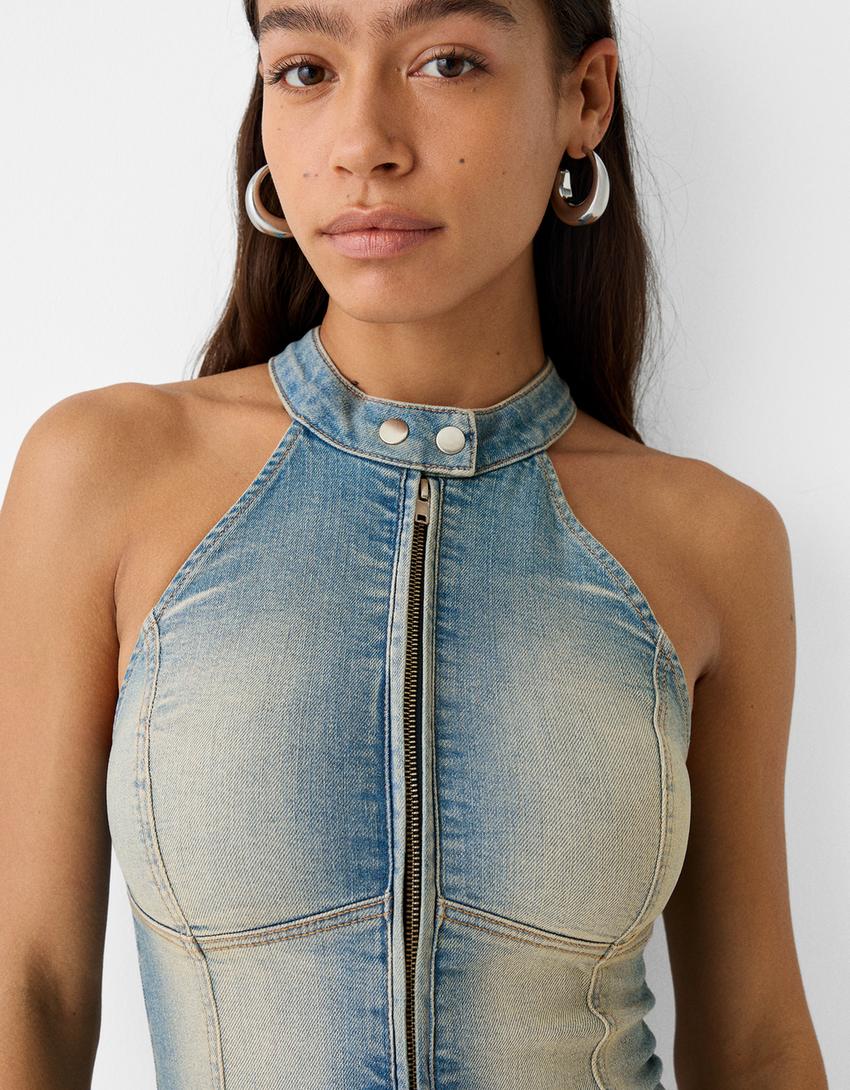 أفرول دنيم بسحاب-أزرق فاتح-5