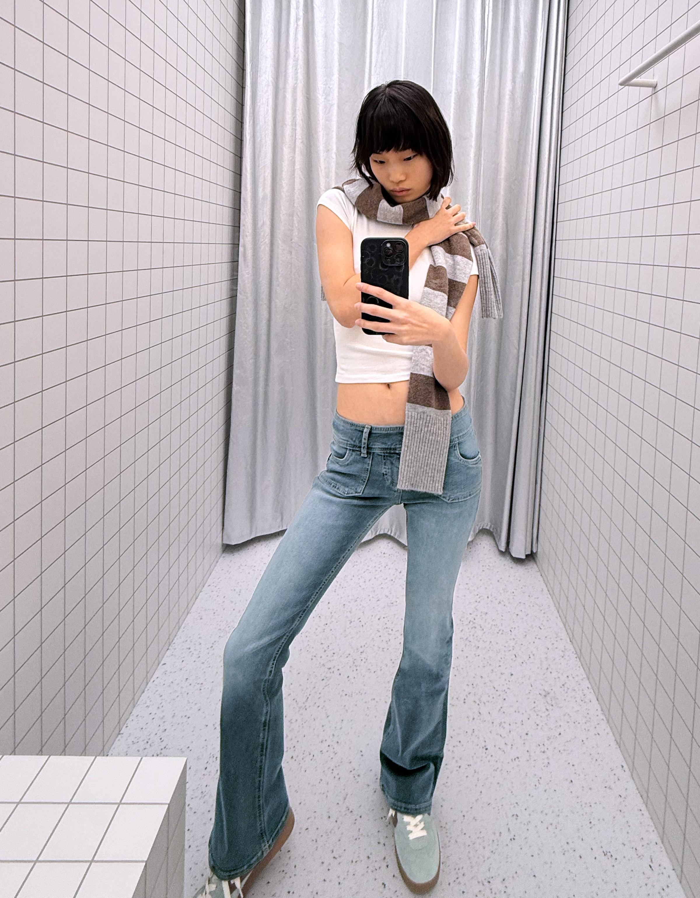 Bootcut düşük bel jean - Görsel 120