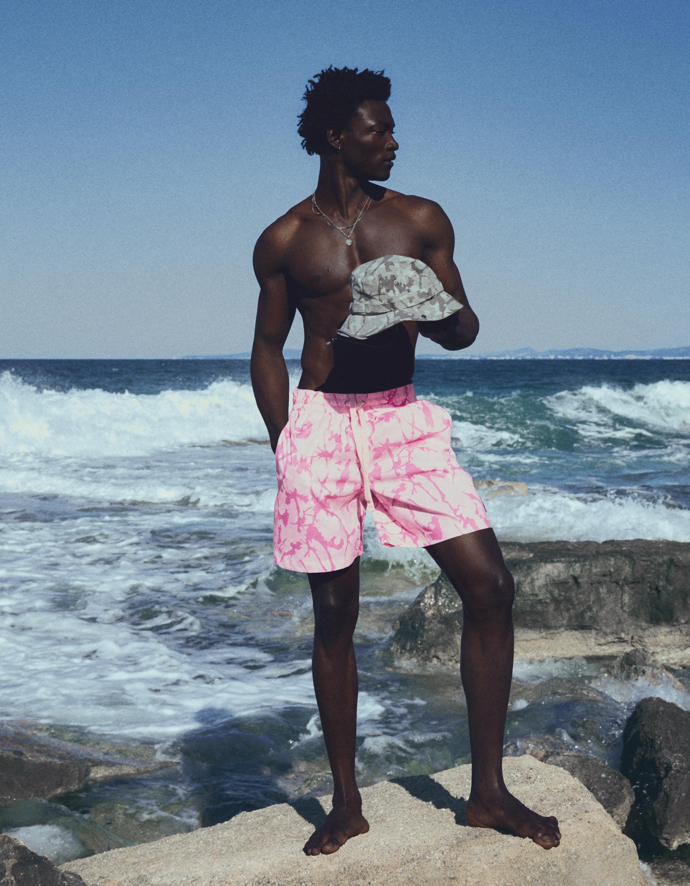 Printed Swimsuit — Pink