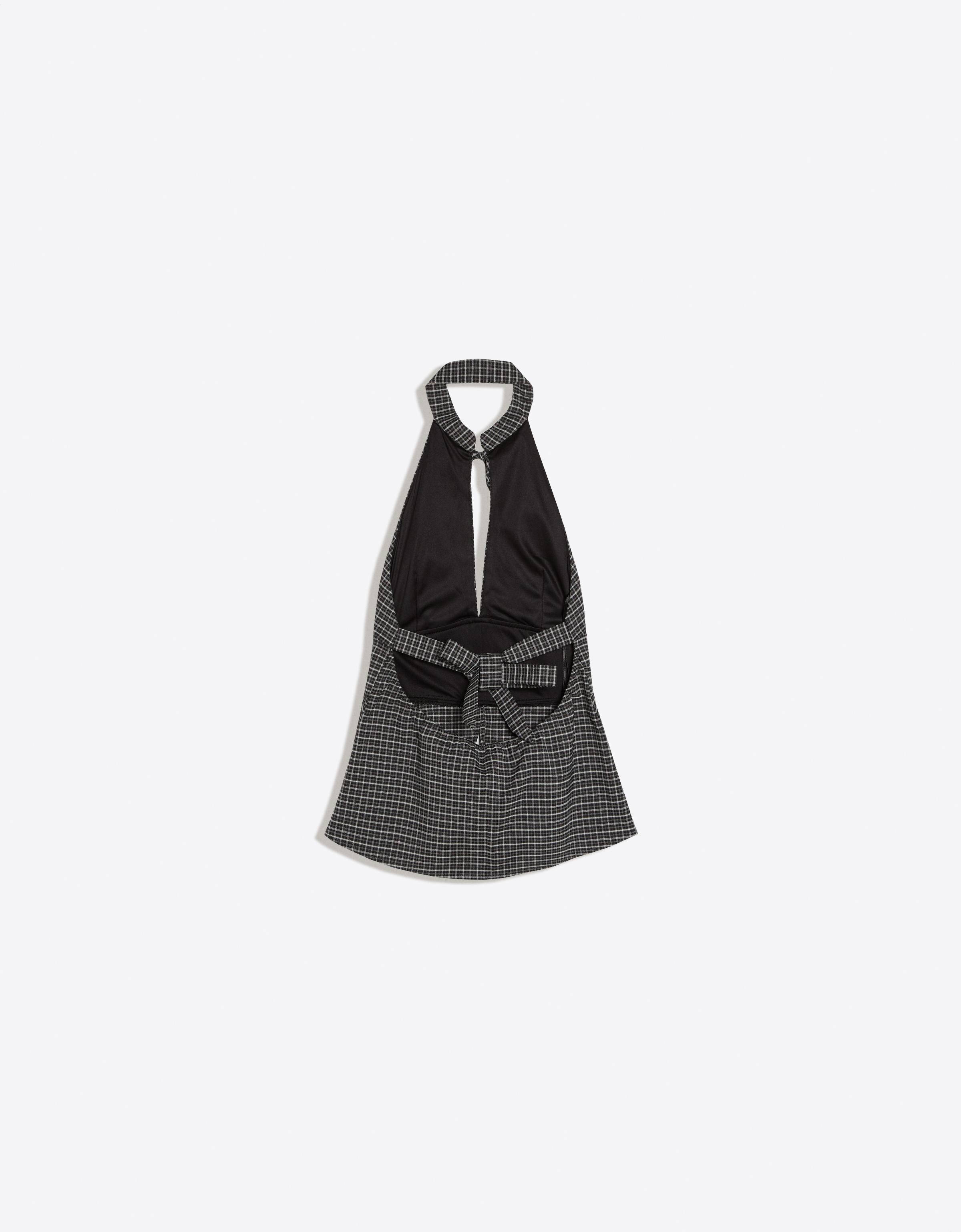 Halter neck top — Dark grey