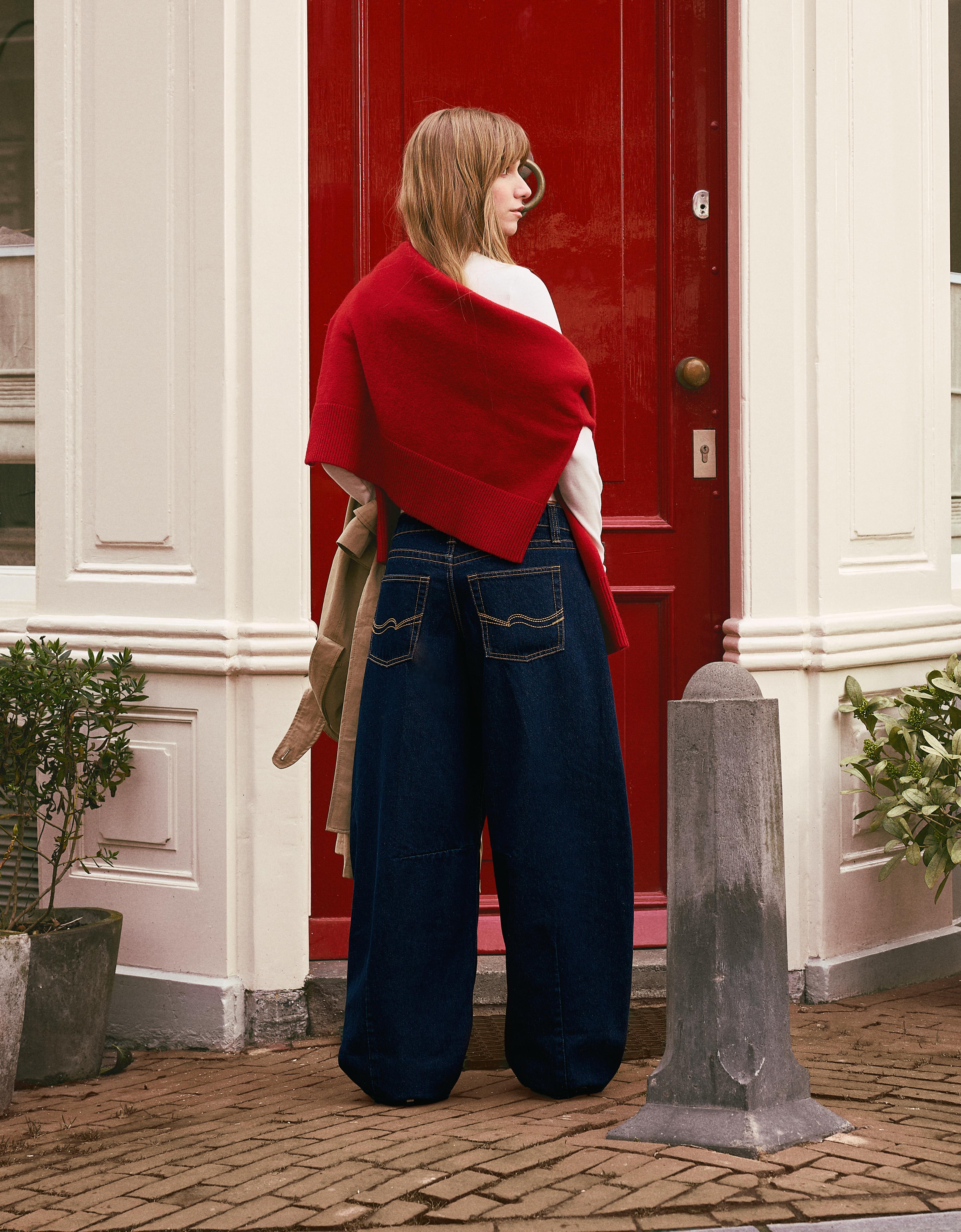 Slouchy düşük bel jean - Görsel 30