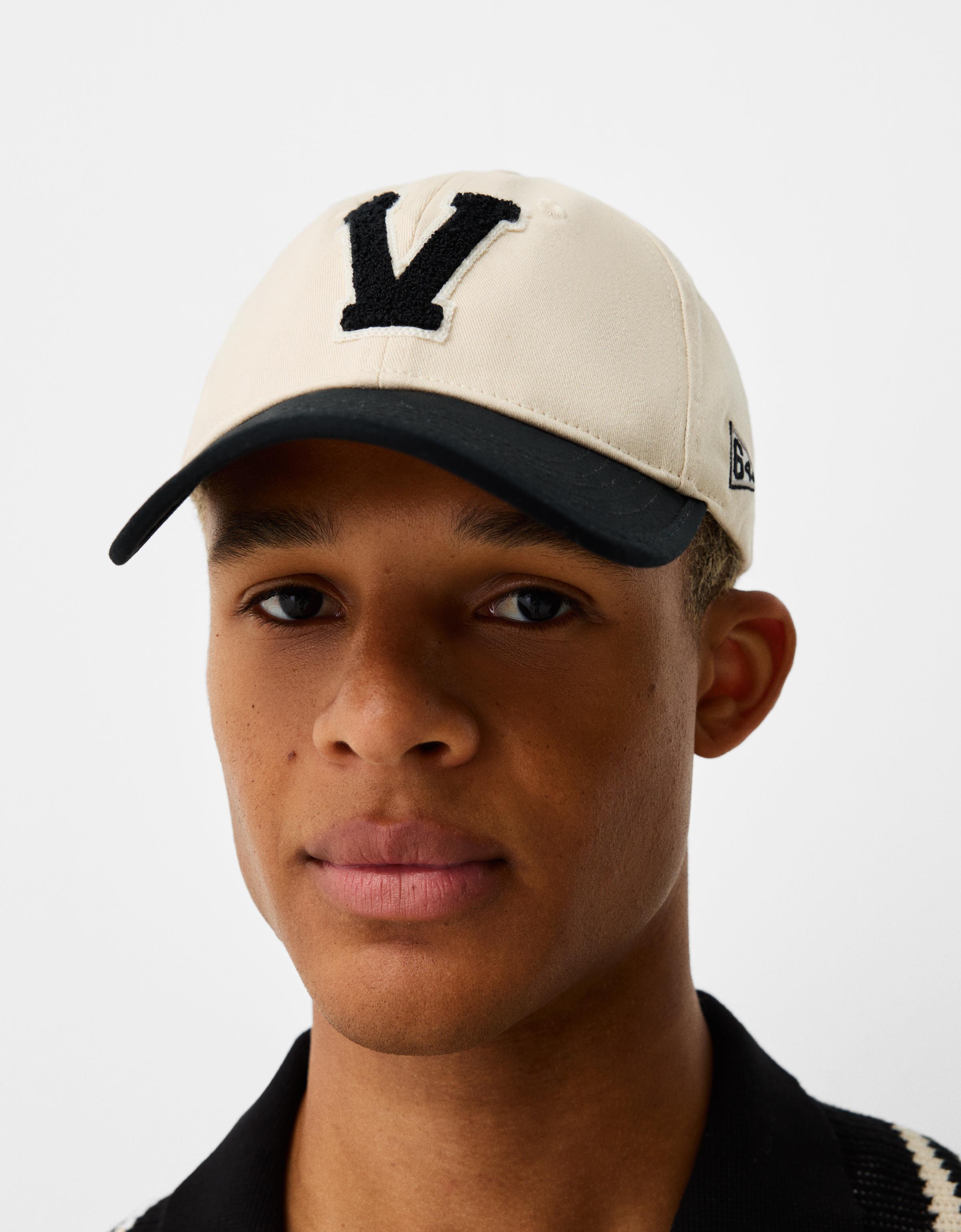 Embroidered varsity cap Men Bershka