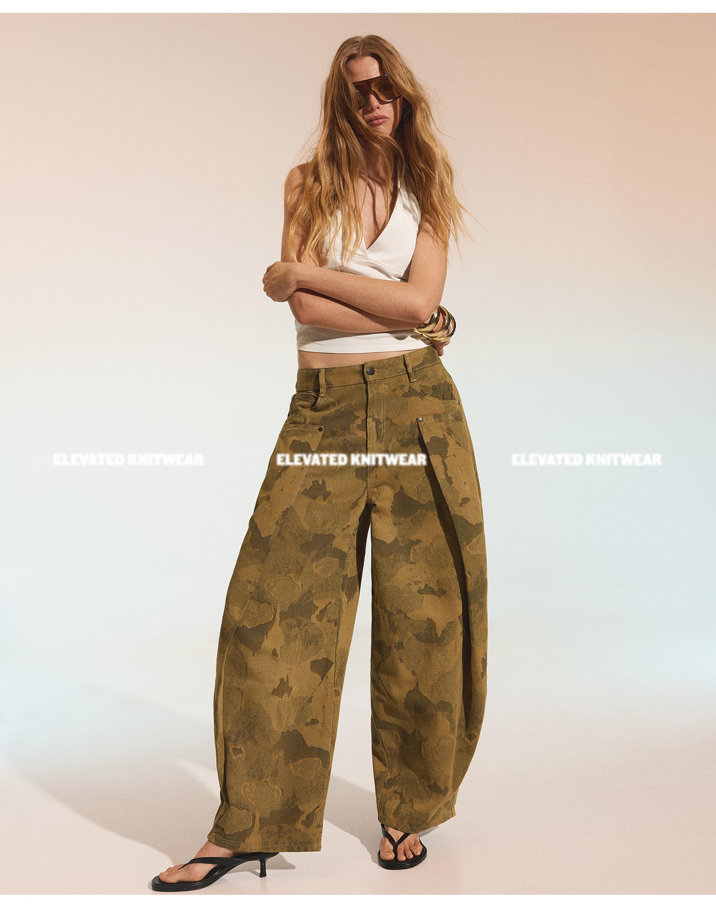 Baskılı balon pantolon - Görsel 18