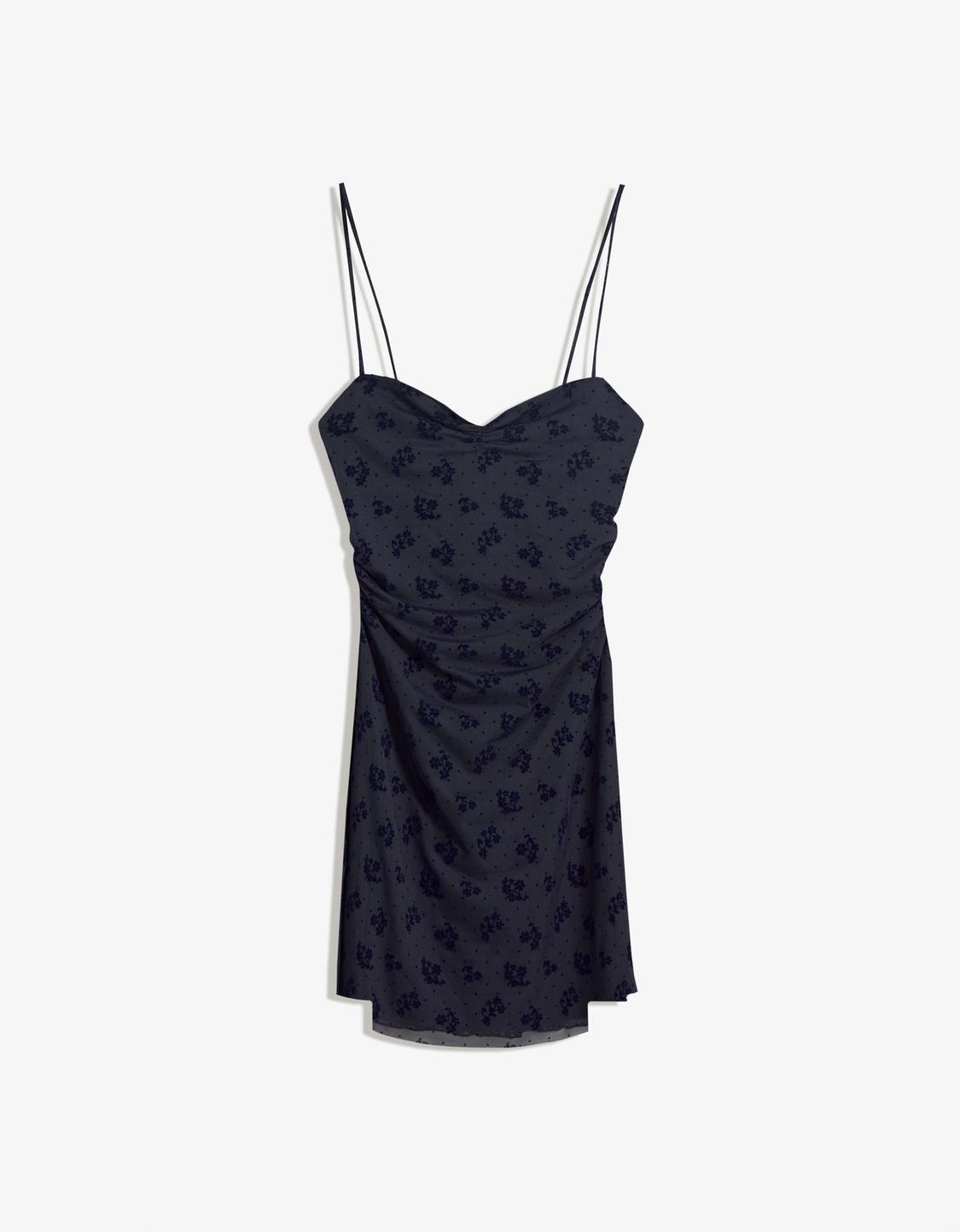 Printed strappy dress