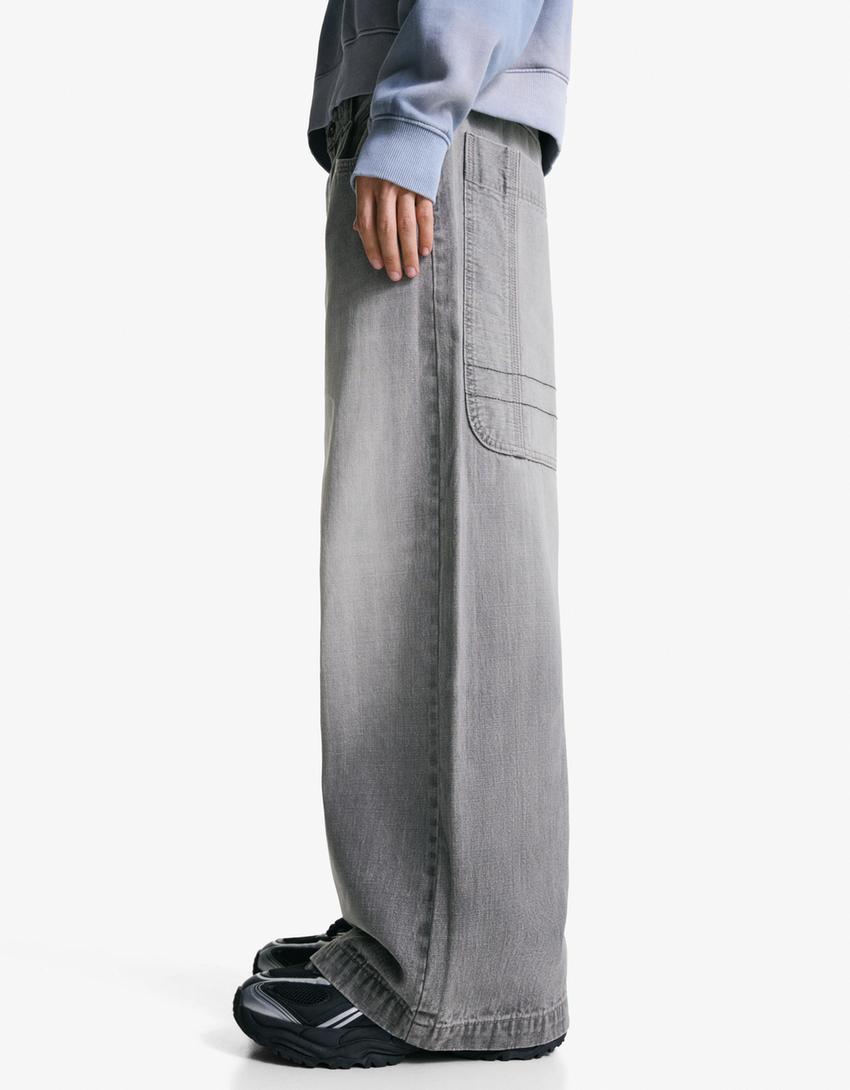 Mega baggy jeans-Dark grey-2