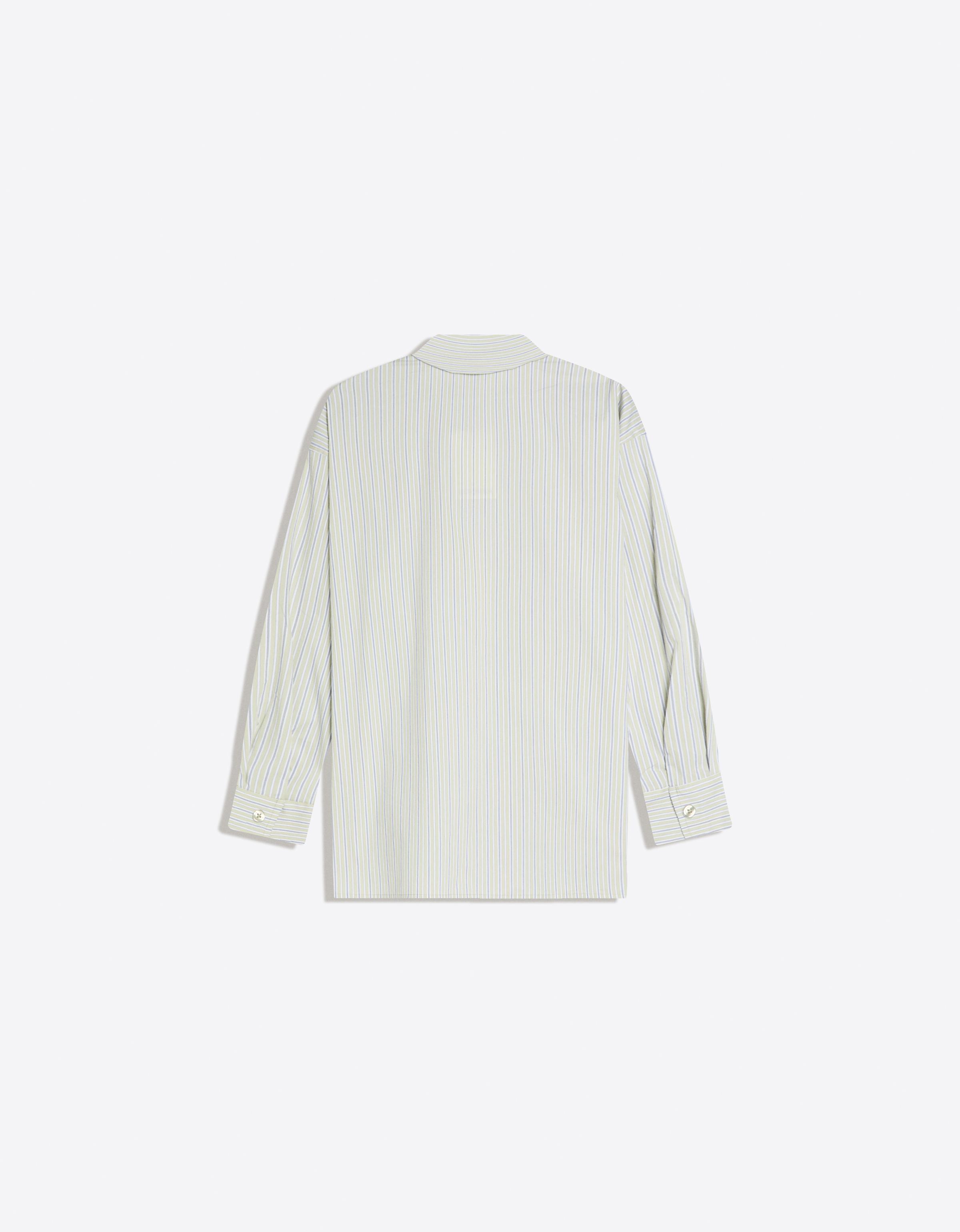 Cross-button long sleeve shirt