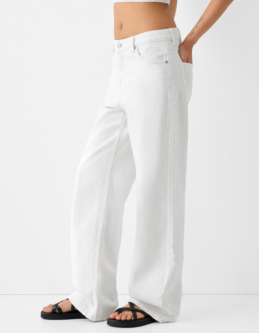 Baggy jeans-White-1