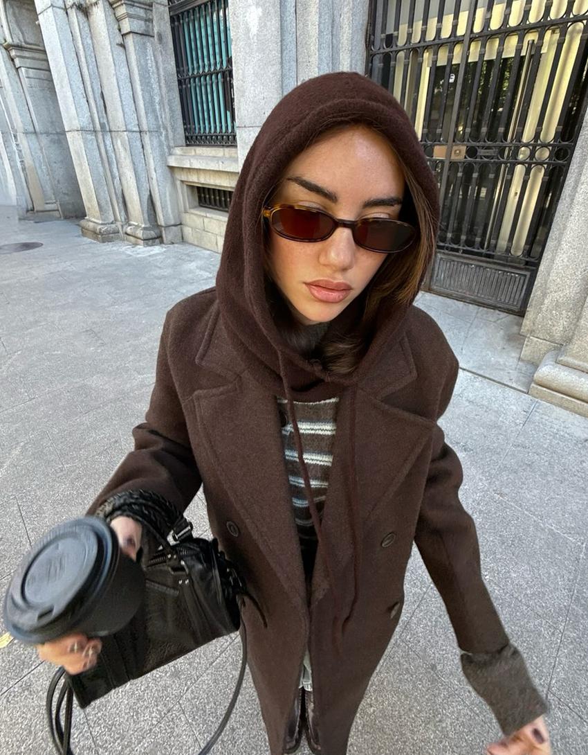 Örgü Balaklava-Kahverengi