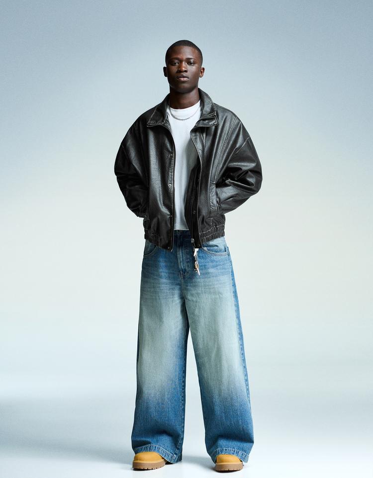 Camiseta Bershka Colombia Outfit Hombre Bershka Cazadora Bomber