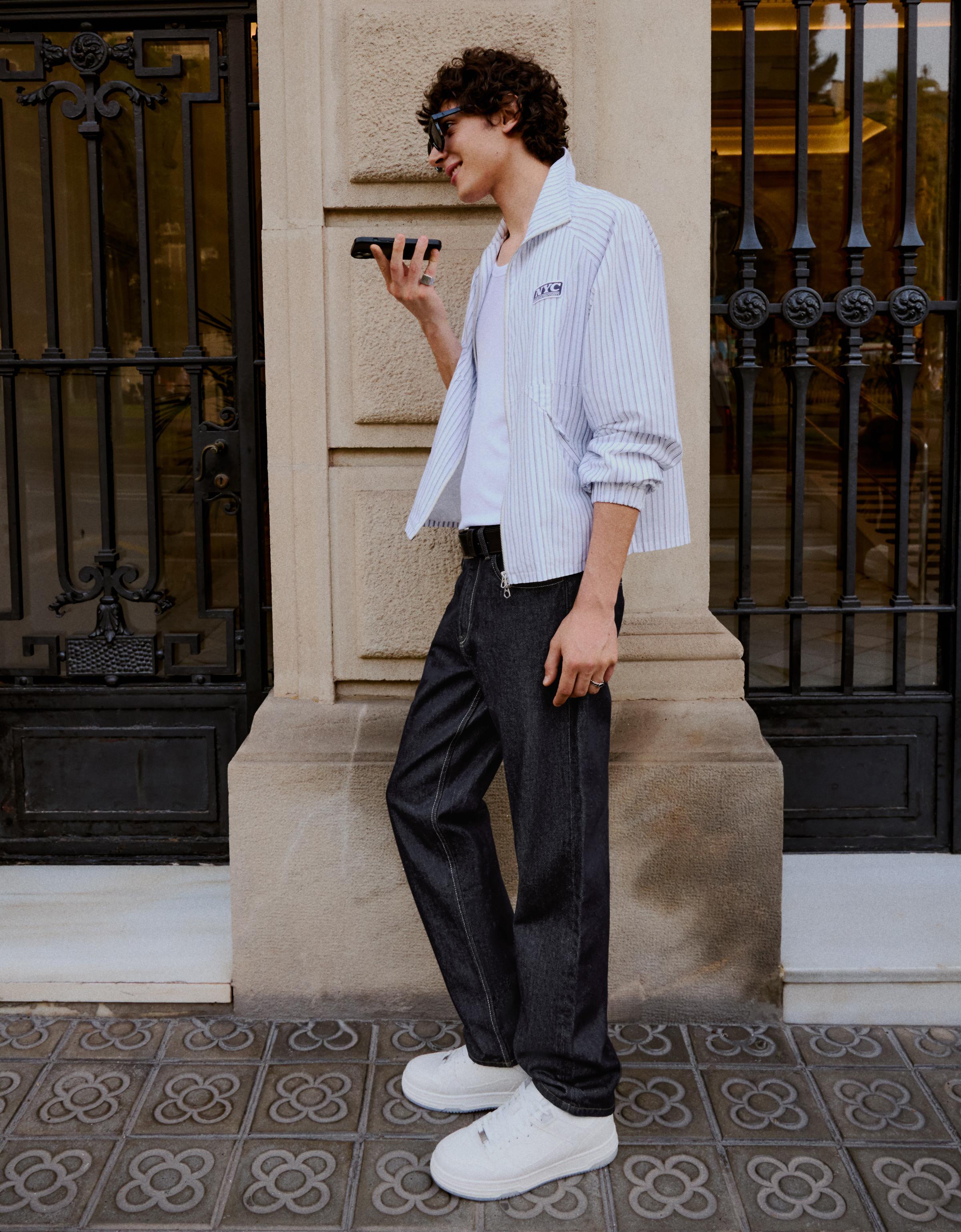 Straight-leg jeans — Navy