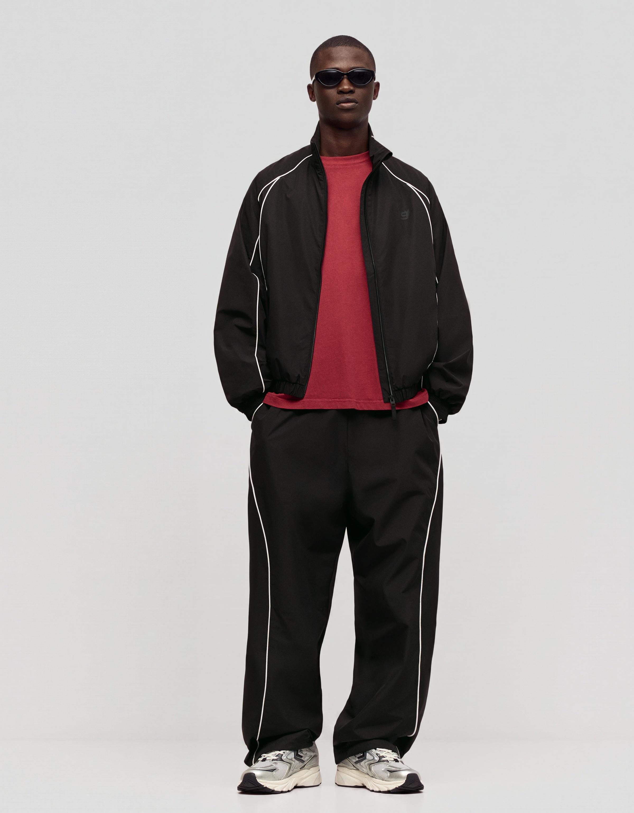 Technical baggy trousers — Black