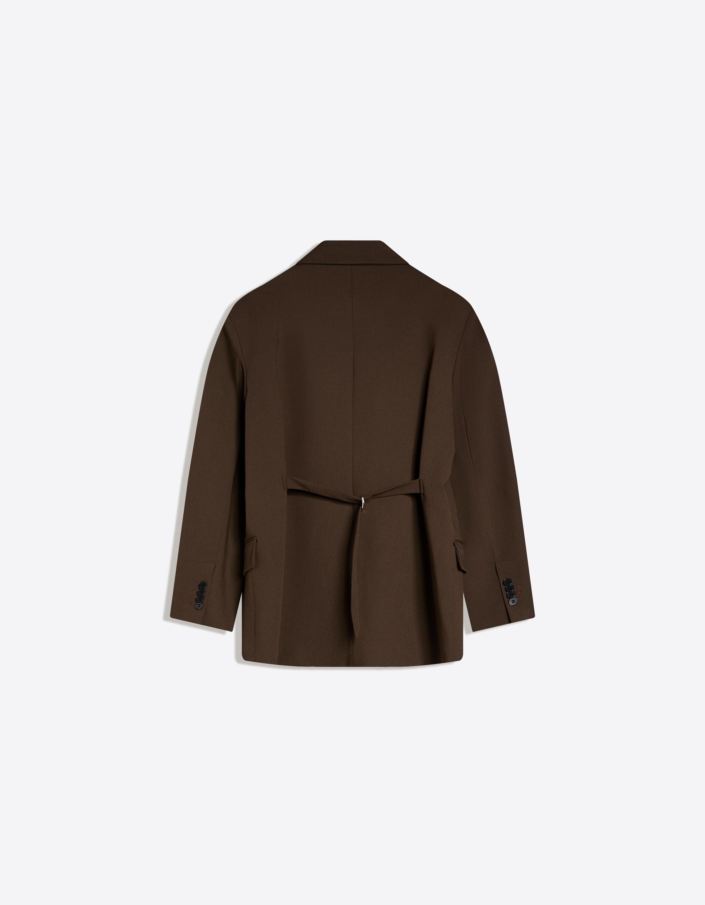 Blazer with back buckle