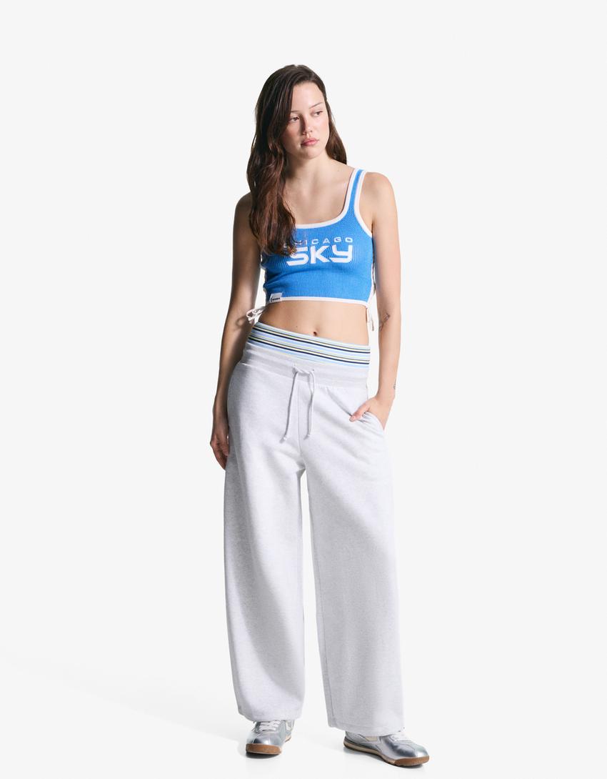 Top WNBA tirantes lazada Colaboraciones® Mujer Bershka