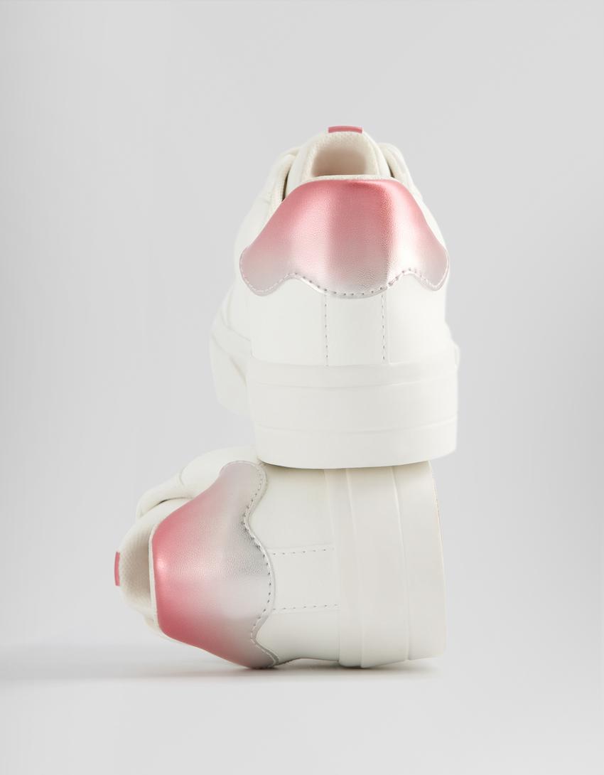 Baskets détails métallisés-Blanc-3