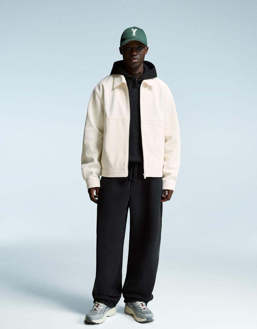 Textured jacket-Stone-3