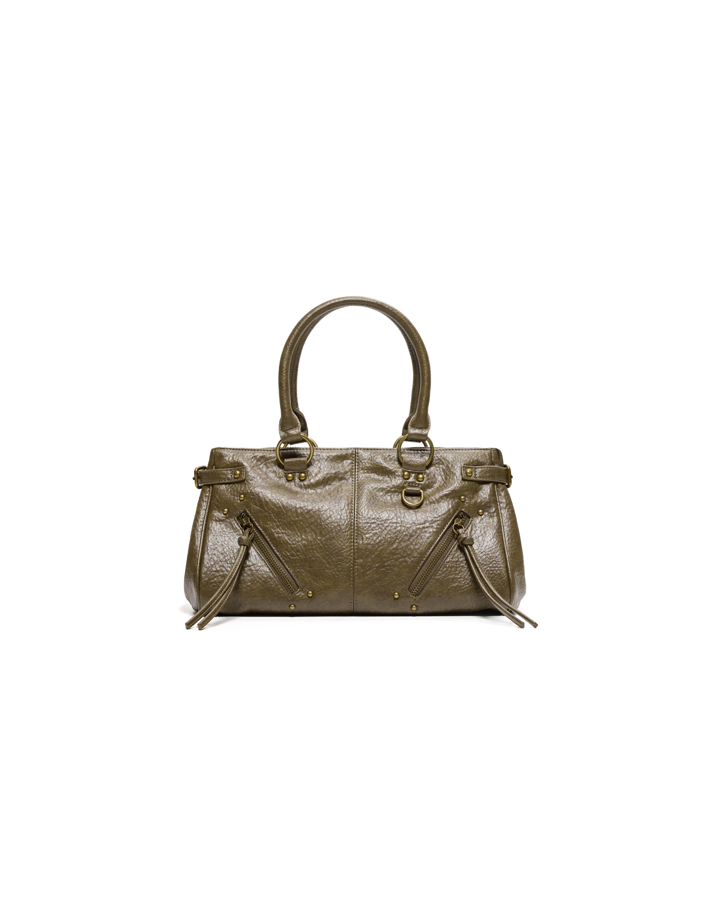 Zip detail bag — Khaki