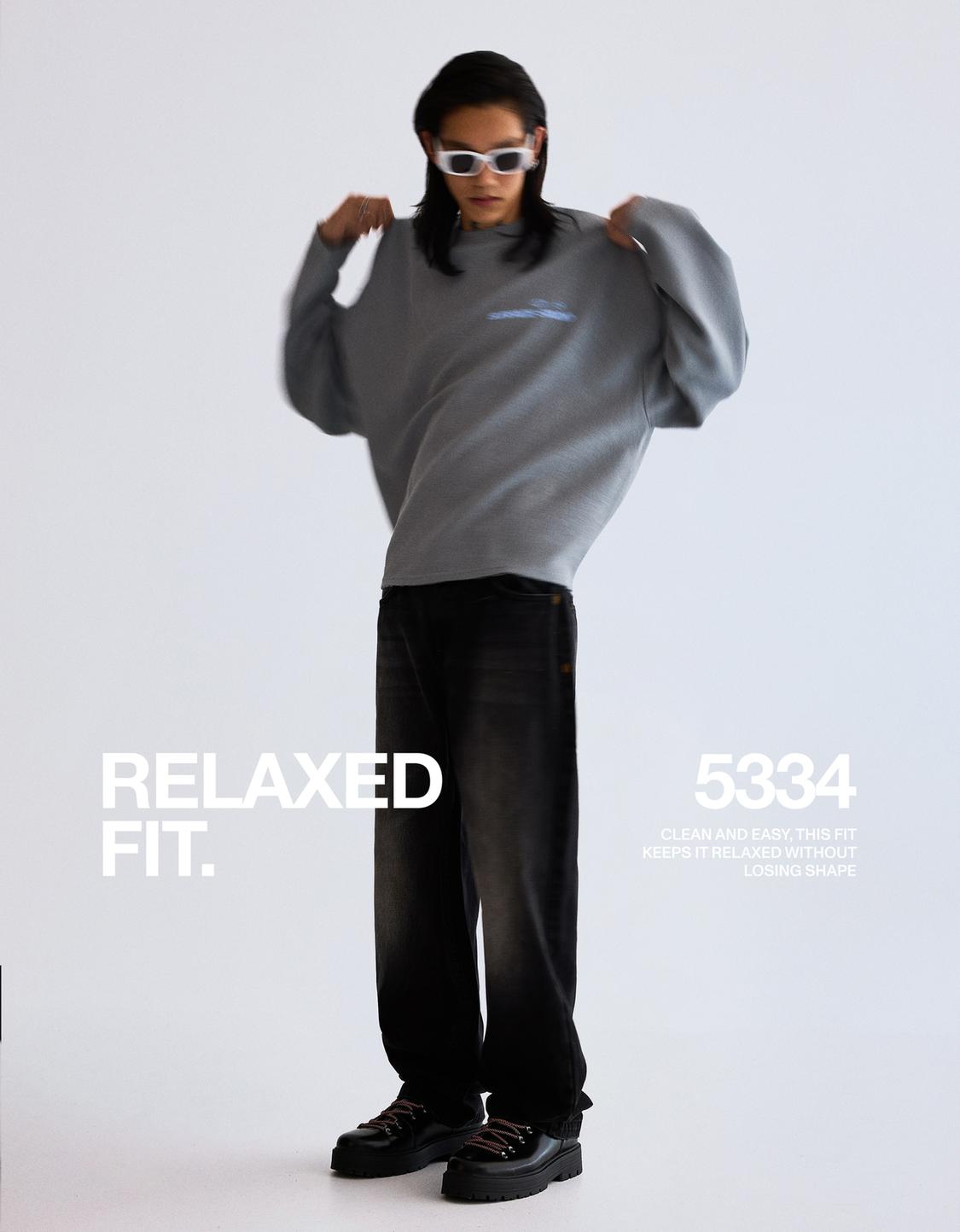 Relaxed-fit straight-leg jeans