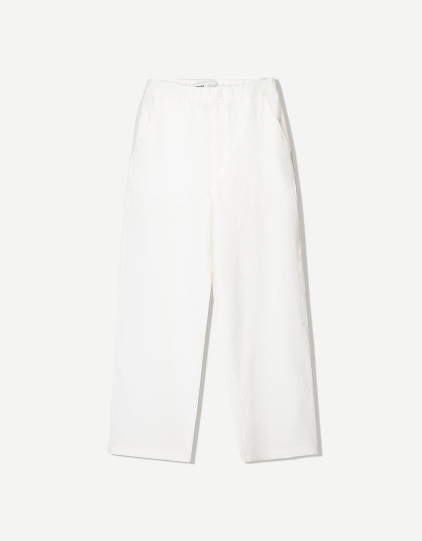 Shirt and trousers set-Off white-6