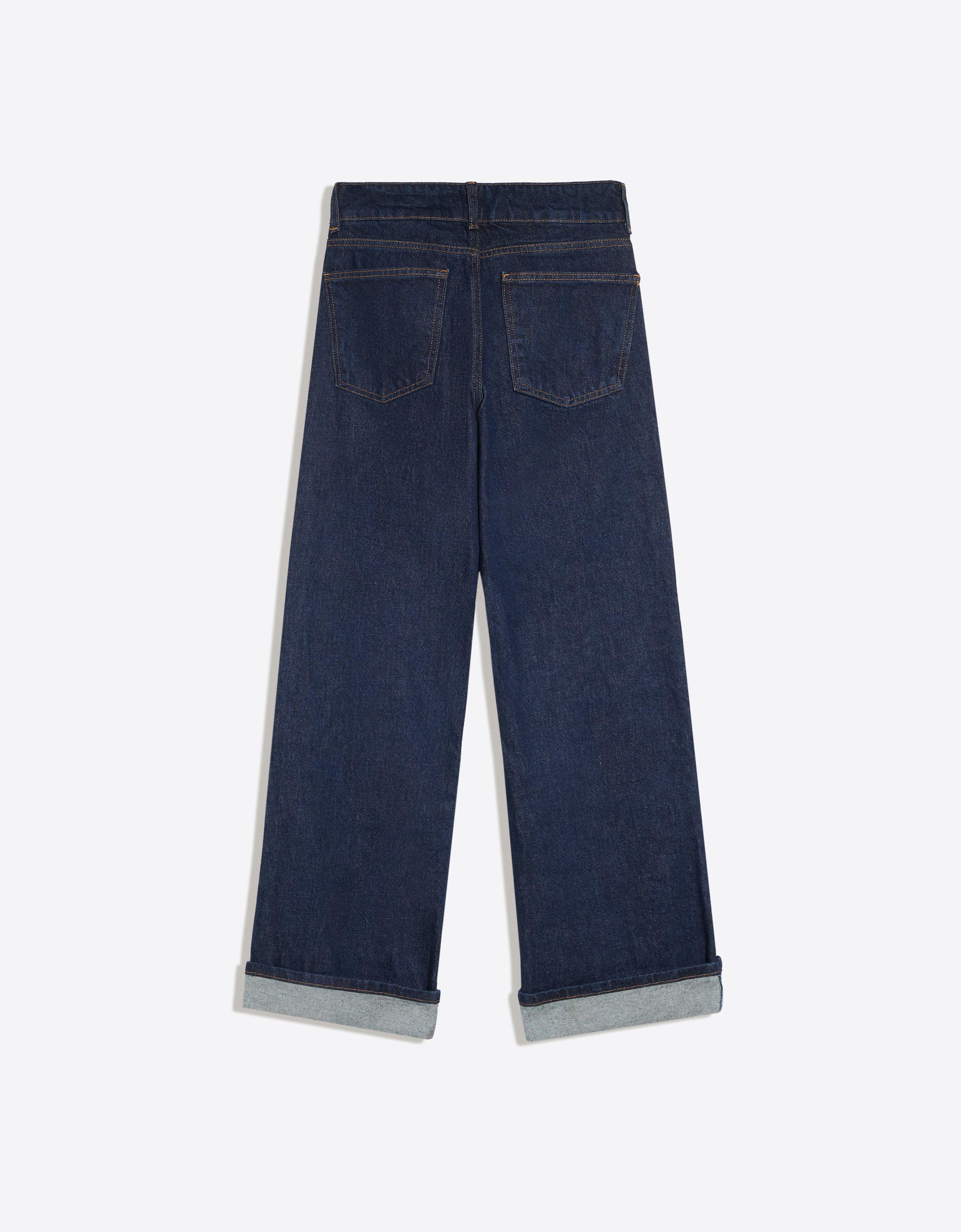 Bershka Paçası kıvrık orta bel straight fit jean görsel 7